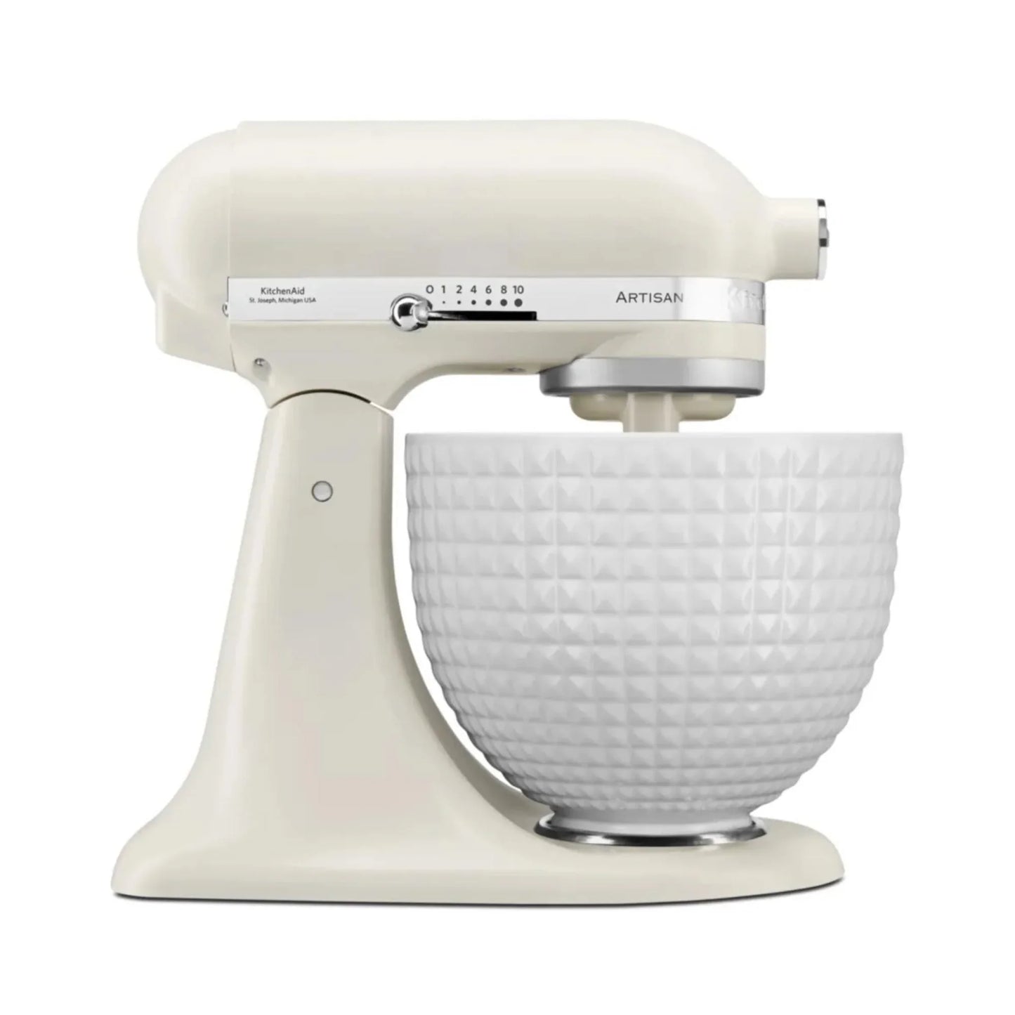 Monochrom-Kollektion: KitchenAid Artisan 4,7 Liter Porzellanweiß KSM156 Küchenmaschine
