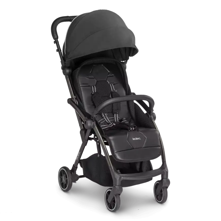 B-Ware Leclercbaby Kinderwagen Buggy Hexagon Carbon Schwarz One Touch Faltsystem872