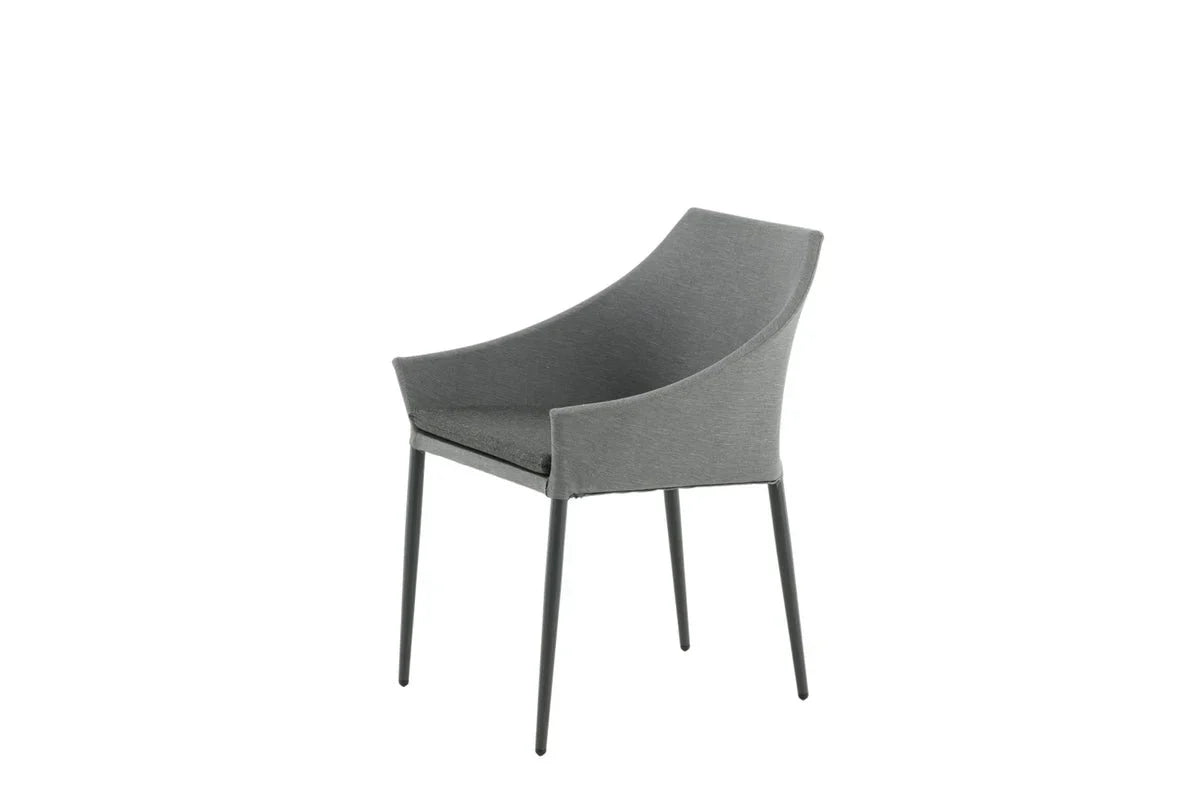 2er Set - Gartenstuhl Sophia aus Aluminium/Polyester