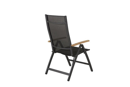 2er Set - Gartenstuhl GranCanaria aus Textilene/Aluminium in Schwarz, Weiß oder Beige