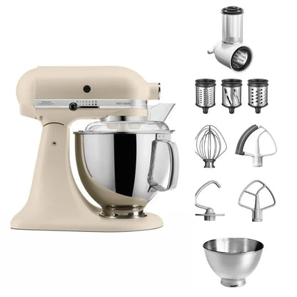 KitchenAid 4,8 L 5KSM175 Artisan Food Processor Beginner Set with Vegetable Slicer
