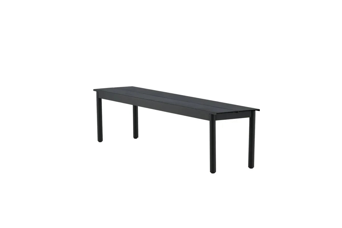 Gartenbank Egypt - aus robustem schwarzem Aluminium