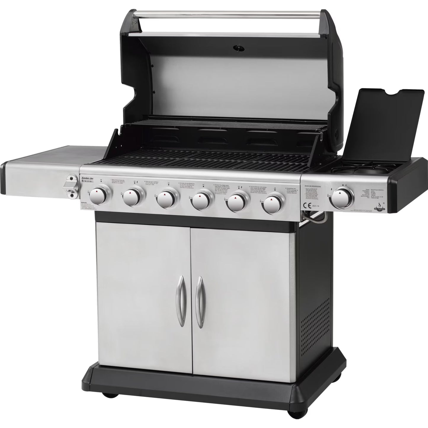 El Fuego Deluxe Stainless Steel Gas Grill