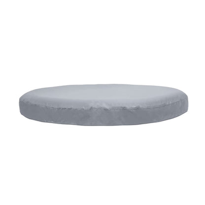 HOME DELUXE Outdoor Whirlpool aufblasbar SPLASH inkl. Abdeckung - Ø208 cm 6 Personen Uni Grau