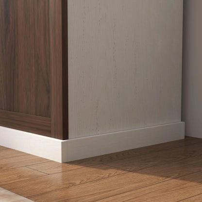HOMCOM 3-in-1 Garderobenständer mit Schuhbank, platzsparender Standgarderobe mit 4 Haken und Ablagebank, MDF, für Flur, Schlafzimmer, 71,5x39,5x170 cm, Weiß und Braun