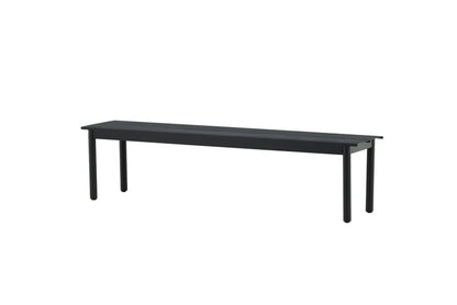 Gartenbank Egypt - aus robustem schwarzem Aluminium