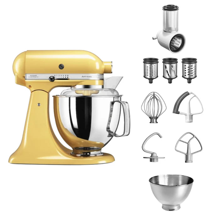 KitchenAid 4,8 L 5KSM175 Artisan Food Processor Beginner Set with Vegetable Slicer
