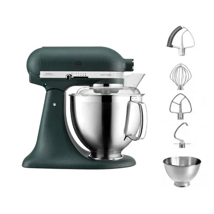 KitchenAid 4,8 L 5KSM185 Artisan Küchenmaschine Flexiset Artisan + Flexi-Rührer