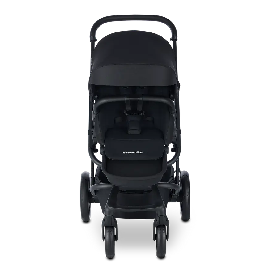B-Ware Easywalker Harvey Midnight Black Kinderwagen Buggy Kinderfahrzeug Babyschale Set