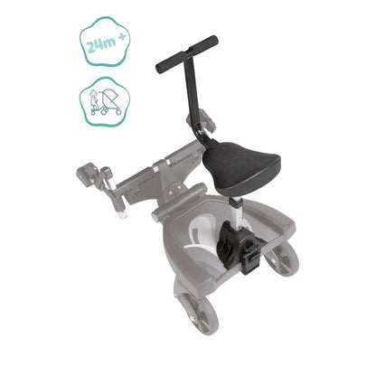 B-Ware Little One Zusatzsitz Aufsatz Buggy Board Kinder Sitz Schwarz