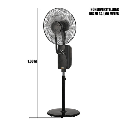 MAUK 16" Ventilator mit Sprüh - Nebel - Kühlung 80W