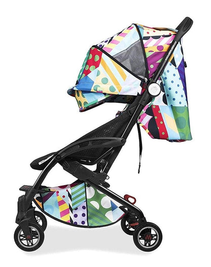 Maclaren Atom Jason Woodside kompakter, flach zusammenklappbarer, leichter Kinderwagen, Neugeborene bis 25 kg, ausziehbares wasserdichtes Verdeck UPF 50+, Liegesitz, Flugreise-freundlich, mit Zubehör
