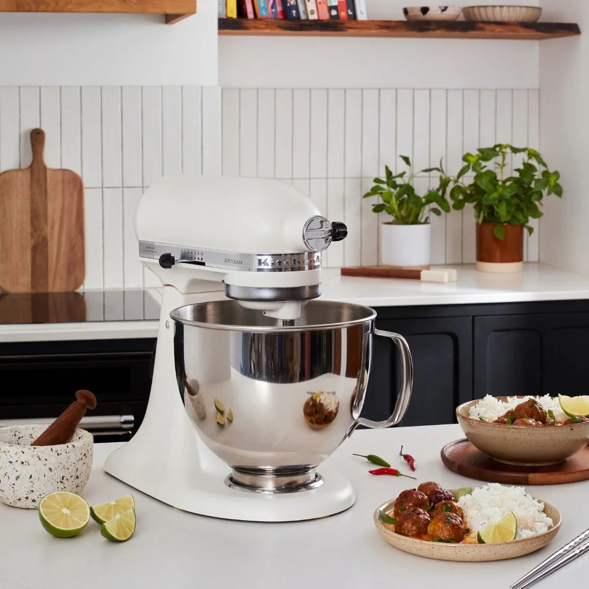 KitchenAid 4,8 L 5KSM175 Artisan Food Processor Beginner Set with Vegetable Slicer