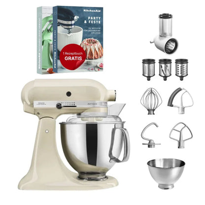 KitchenAid 4,8 L 5KSM175 Artisan Food Processor Beginner Set with Vegetable Slicer