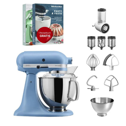 KitchenAid 4,8 L 5KSM175 Artisan Food Processor Beginner Set with Vegetable Slicer