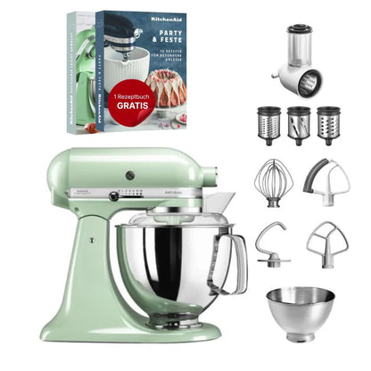 KitchenAid 4,8 L 5KSM175 Artisan Food Processor Beginner Set with Vegetable Slicer