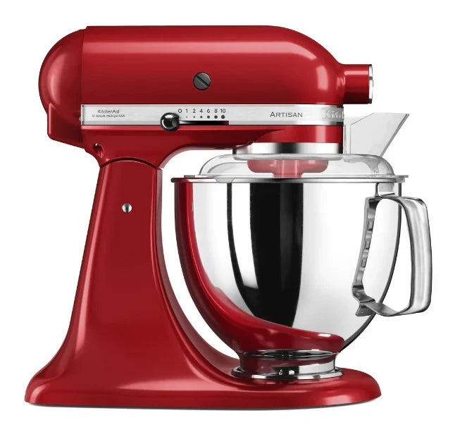 KitchenAid 4,8 L 5KSM175 Artisan Küchenmaschine Meatlover mit Ganzmetall-Fleischwolf und Spritzgebäckvorsatz