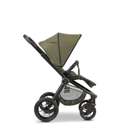 MOON Buggy SPORT, Moosgrün/Melange, Sportwagen-Buggy mit Liegefunktion, bis 22kg, UV-Schutz 50+, zusammenklappbar, großer Korb, Kollektion 2024