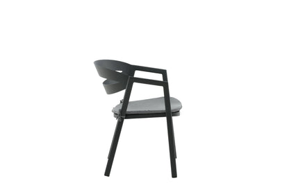 Gartenstuhl Sylt - aus Aluminium in Schwarz