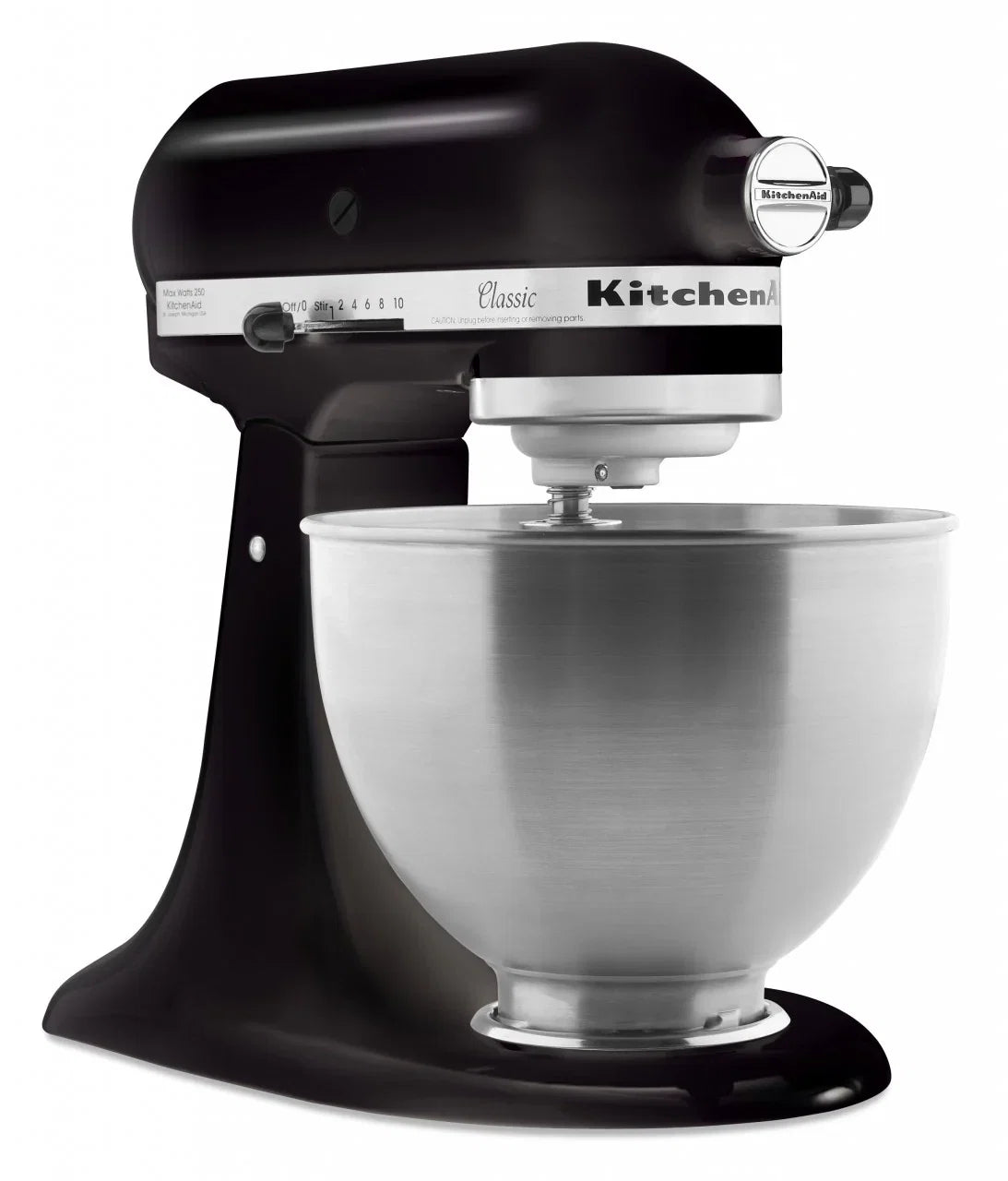 KitchenAid 4,3 L 5K45SS Classic Küchenmaschine Set 3 Gemüseschneider+Spritzschutz+Flexirührer