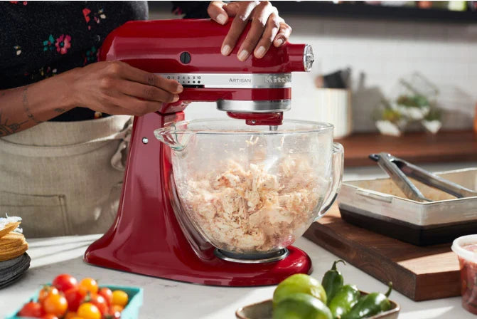 KitchenAid 4,8 L 5KSM185 Artisan Küchenmaschine Flexiset Artisan + Flexi-Rührer