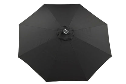Sonnenschirm Lightning – Ø270 cm in wahlweise Schwarz oder Grau
