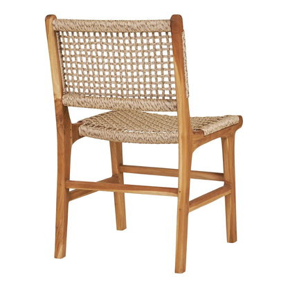 2er Set - Gartenstuhl Capri ohne Armlehne aus Teakholz