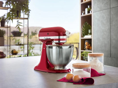 KitchenAid 4,8 L 5KSM185 Artisan Küchenmaschine Meatlover Metallfleischwolf 5KSMMGA Gr. 8 und Spritzgebäckvorsatz