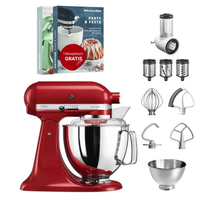 KitchenAid 4,8 L 5KSM175 Artisan Food Processor Beginner Set with Vegetable Slicer