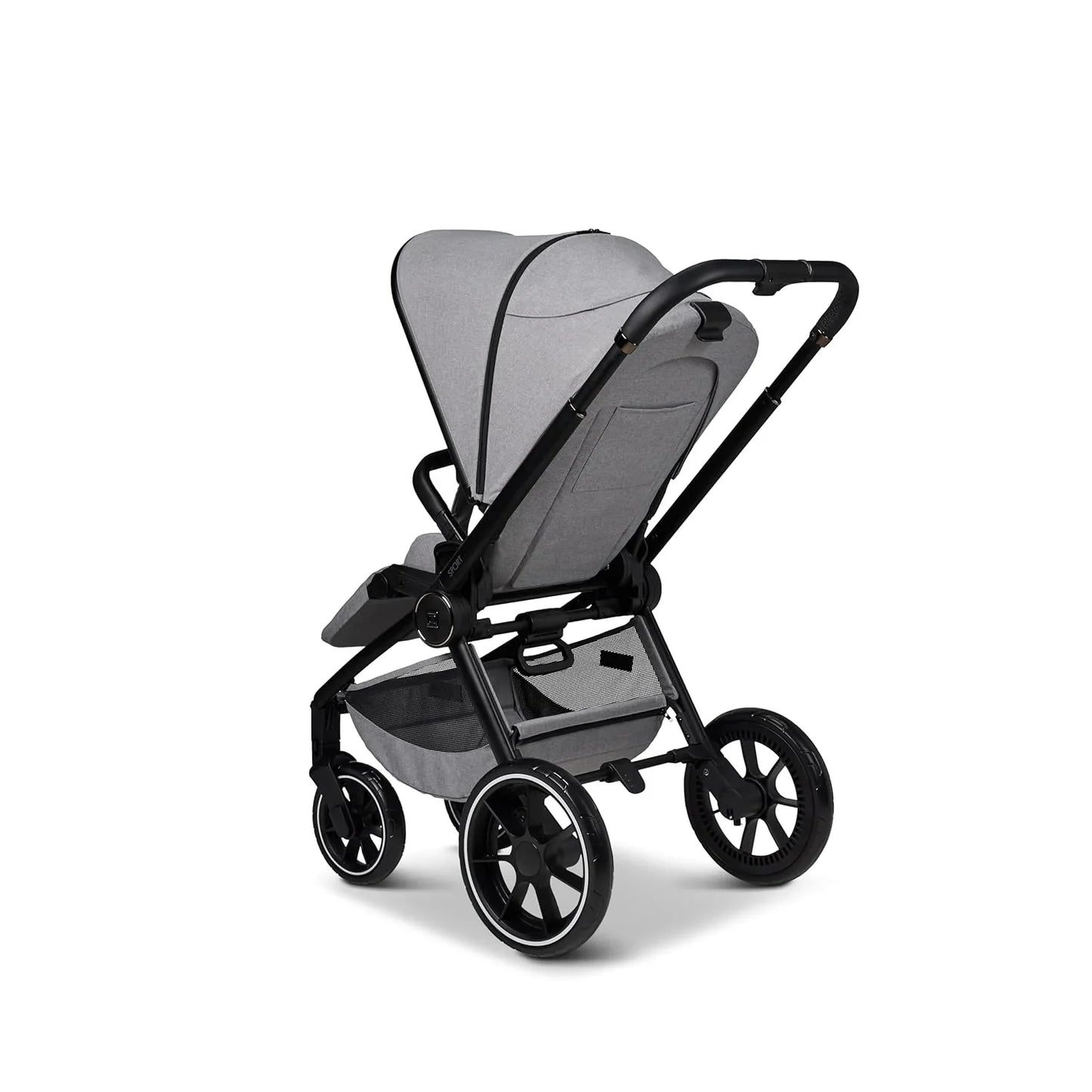MOON SPORT stone/melange, sport buggy with lie-flat function, up to 22kg, UV protection 50+, foldable, large basket, 2025 collection