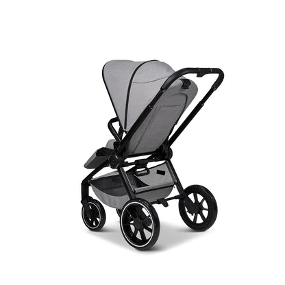 MOON SPORT stone/melange, sport buggy with lie-flat function, up to 22kg, UV protection 50+, foldable, large basket, 2025 collection