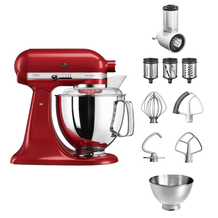 KitchenAid 4,8 L 5KSM175 Artisan Food Processor Beginner Set with Vegetable Slicer