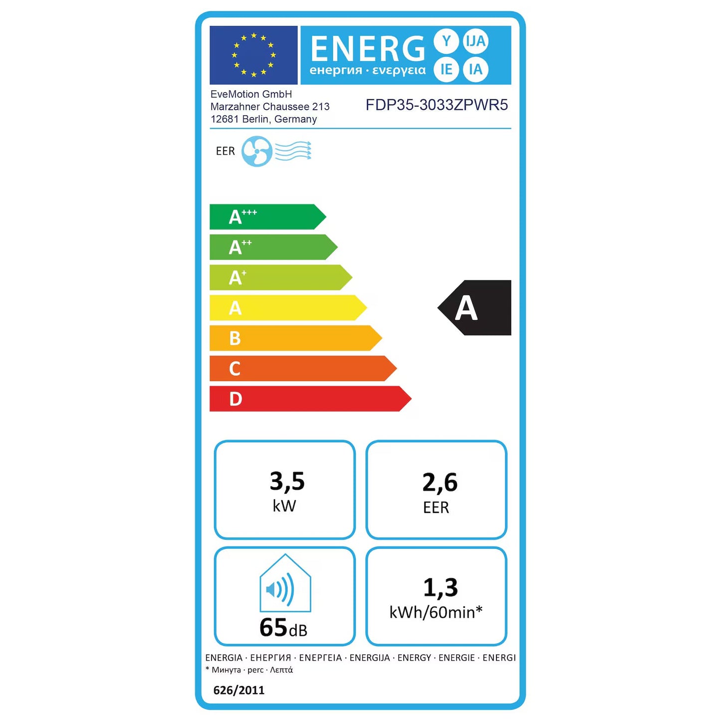 Mobile Klimaanlage 12000 BTU/h (3.500 Watt) - Mobiles Klimagerät 4in1 mit WiFi/App Monoblock Kältemittel - Fernbedienung, 24h-Timer, Luftentfeuchter, Nachtmodus