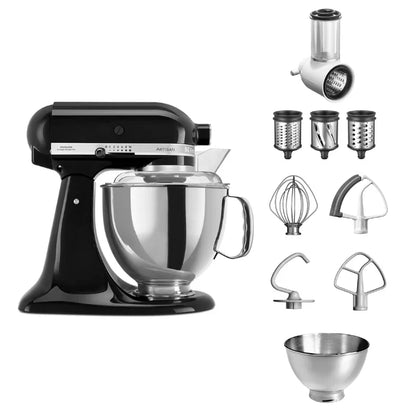 KitchenAid 4,8 L 5KSM175 Artisan Food Processor Beginner Set with Vegetable Slicer