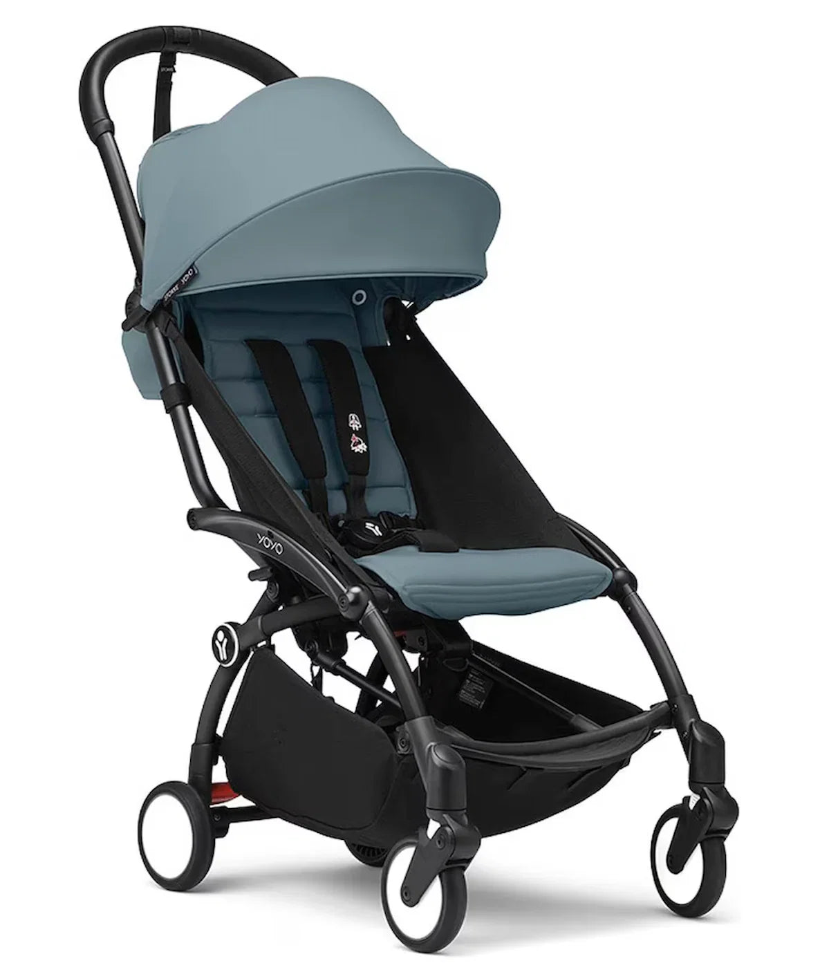 Stokke Buggy YOYO3 Black Frame + Stokke 2 (Babyzen) 6+ Textile Set