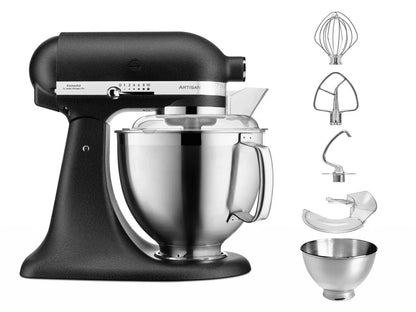 KitchenAid 4,8 L 5KSM185 Artisan Küchenmaschine Flexiset Artisan + Flexi-Rührer