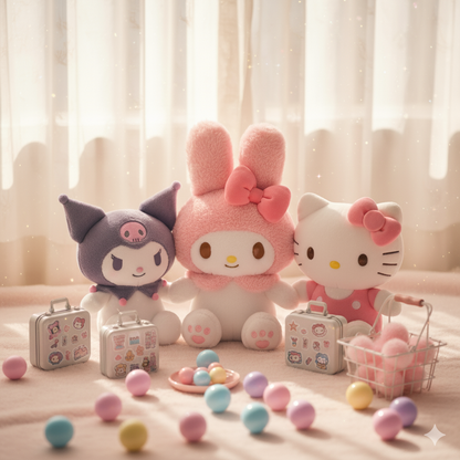 A-【Sanrio】Glücklicher Schaufel-Koffer-Set – 14"-Edition