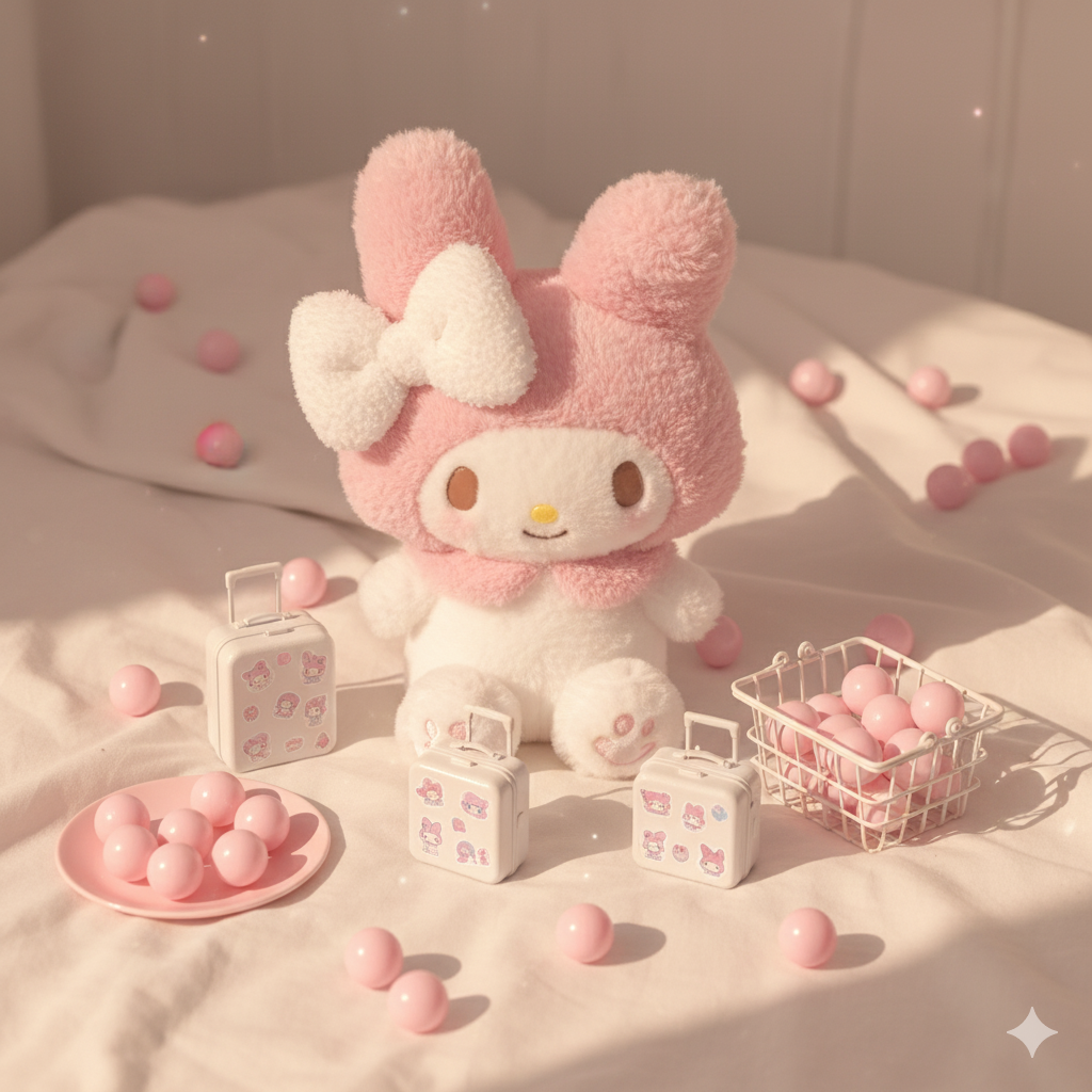 A-【Sanrio】Glücklicher Schaufel-Koffer-Set – 14"-Edition