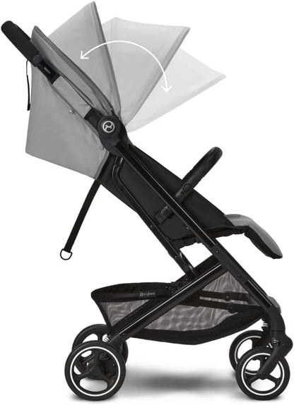 CYBEX Gold Beezy Buggy mit Einhand-Gurtsystem, von Geburt an bis ca. 4 Jahre (max. 22 kg), kompakt und ergonomisch, Lavagrau (Grau)
