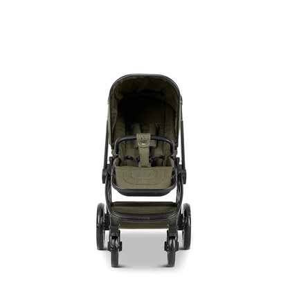 MOON Buggy SPORT, Moosgrün/Melange, Sportwagen-Buggy mit Liegefunktion, bis 22kg, UV-Schutz 50+, zusammenklappbar, großer Korb, Kollektion 2024