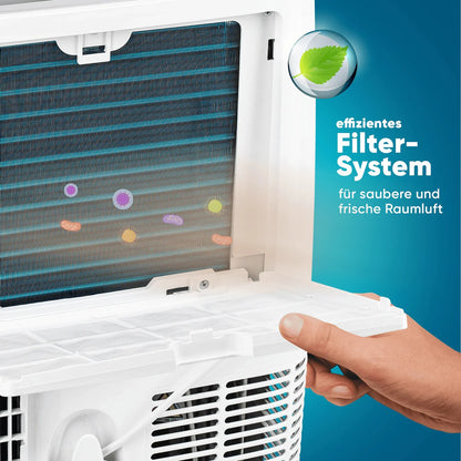 Mobile Klimaanlage 12000 BTU/h (3.500 Watt) - Mobiles Klimagerät 4in1 mit WiFi/App Monoblock Kältemittel - Fernbedienung, 24h-Timer, Luftentfeuchter, Nachtmodus