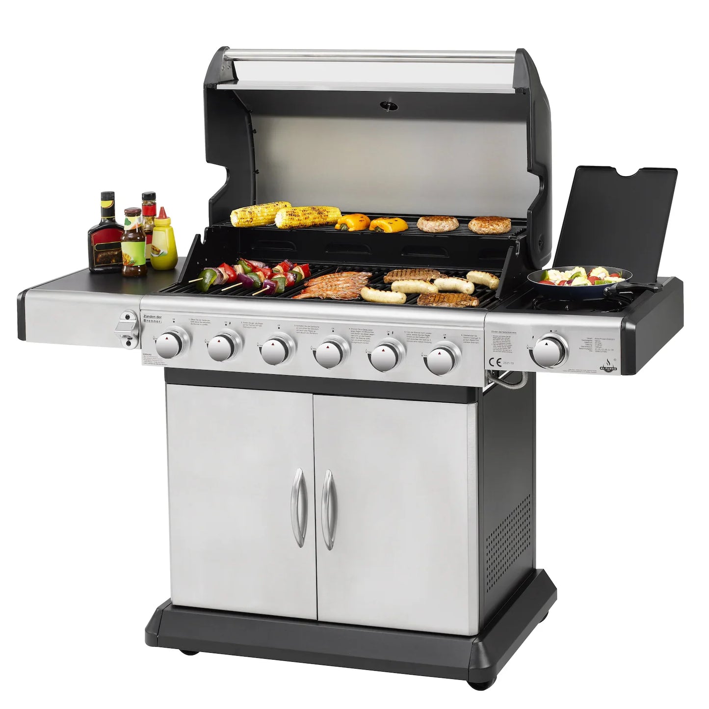 El Fuego Deluxe Stainless Steel Gas Grill
