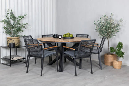 2er Set - Gartenstuhl Denver aus Metall/Polyester