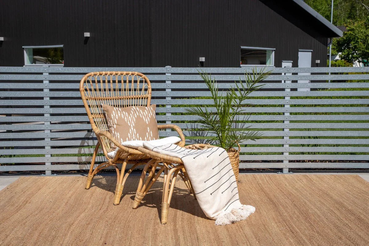Gartenstuhl Elena - aus Rattan in Holzoptik