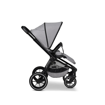 MOON SPORT stone/melange, sport buggy with lie-flat function, up to 22kg, UV protection 50+, foldable, large basket, 2025 collection