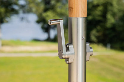 Garten Sonnenschirm Boho – Ø270 cm in wahlweise Schwarz oder Grau