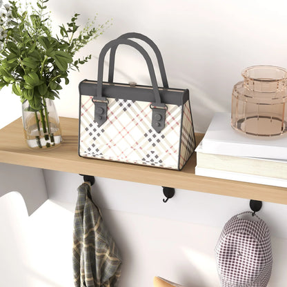 HOMCOM Garderobenständer und Schuhbank 2 in 1 Eingangsbereich Möbel mit 3 Haken und Regalen für 9 Paar Schuhe 75x30x50 cm und 75x20x22,5 cm Weiß