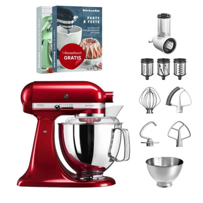 KitchenAid 4,8 L 5KSM175 Artisan Food Processor Beginner Set with Vegetable Slicer