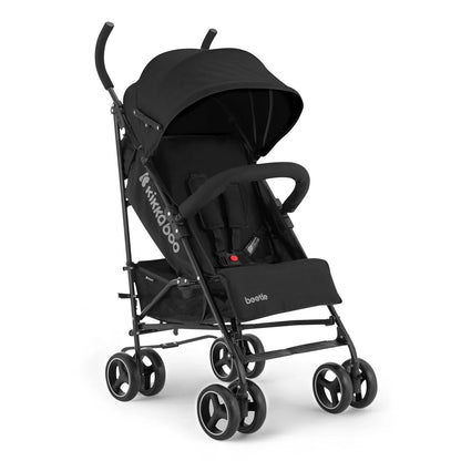 KikkaBoo BEETLE Stroller, Pushchair up to 22 kg, foldable, lightweight, compact, Black