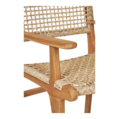 Gartenstuhl Capri mit Armlehne aus Teakholz
